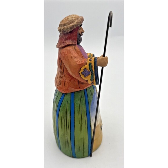 Jim Shore Heartwood Creek Let Earth Receive Her King Wiseman, Donkey, Sheep 2003 - Picture 7 of 16